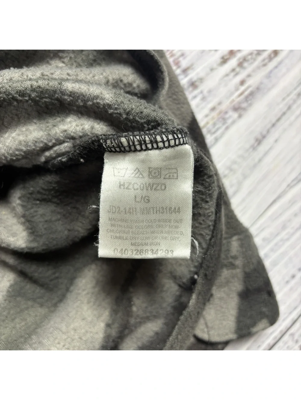 Wrangler Fleece Shirt Jacket Camo Polyester Gray Green Size Large